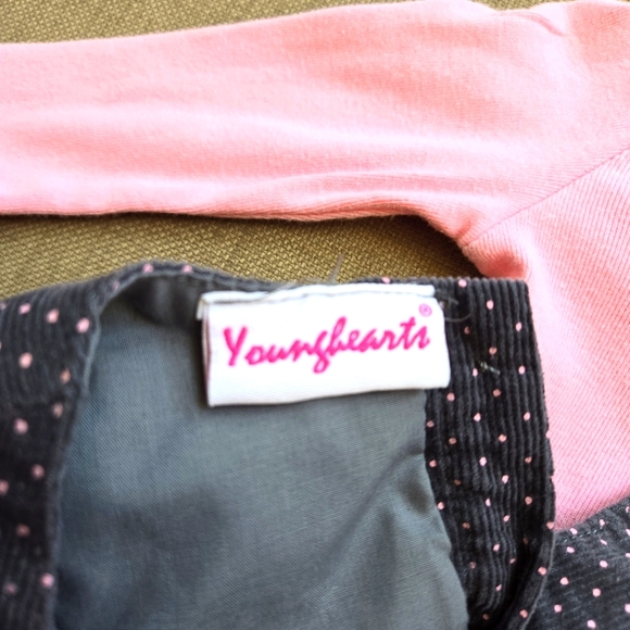 YoungHearts, Pink, Black & White Poodle Dress, Size 18 Months Tall - Picture 12 of 13